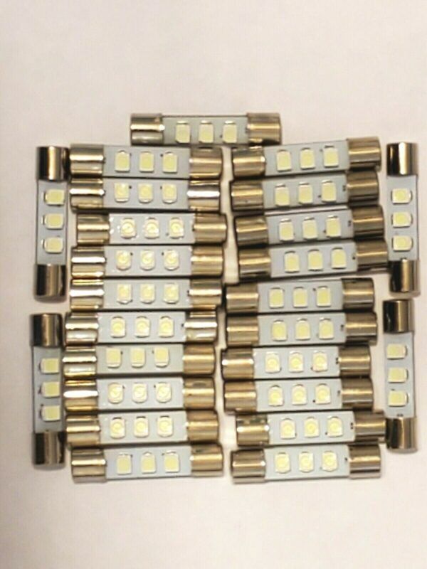 25 New Cool Blue 8V Fuse Lamp LED Light Bulbs