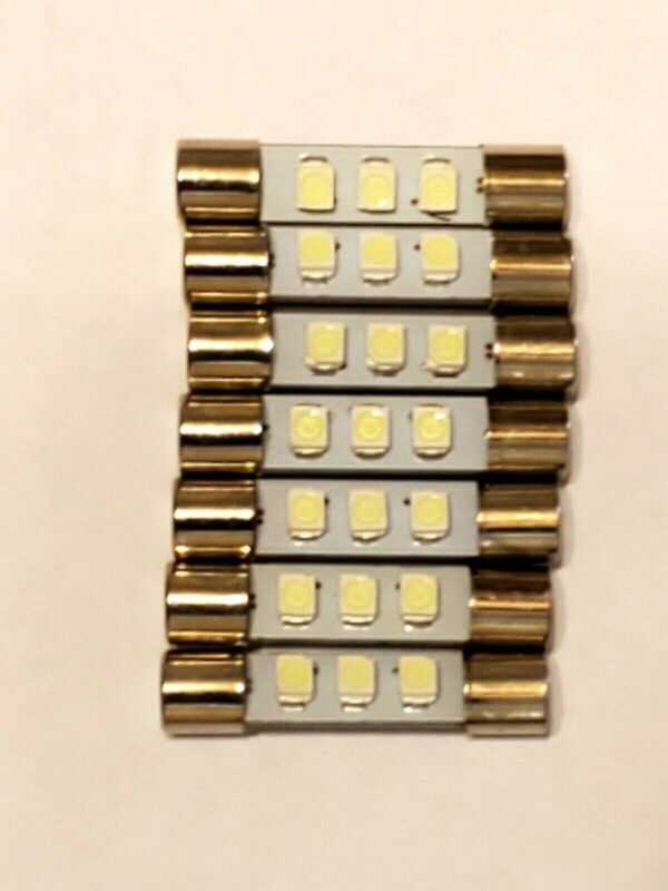 7 New warm white 8V Fuse Lamp LED Light Bulbs for Marantz Sansui Kenwood Pioneer
